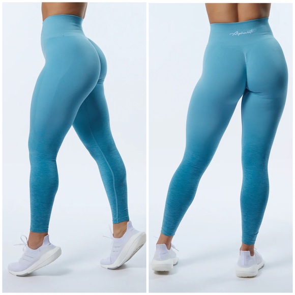 Alphalete Pants & Jumpsuits Alphalete Amplify Ocean Ombre Leggings Poshmark